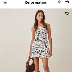 Brand new never worn Reformation Denim Cartoon Dress